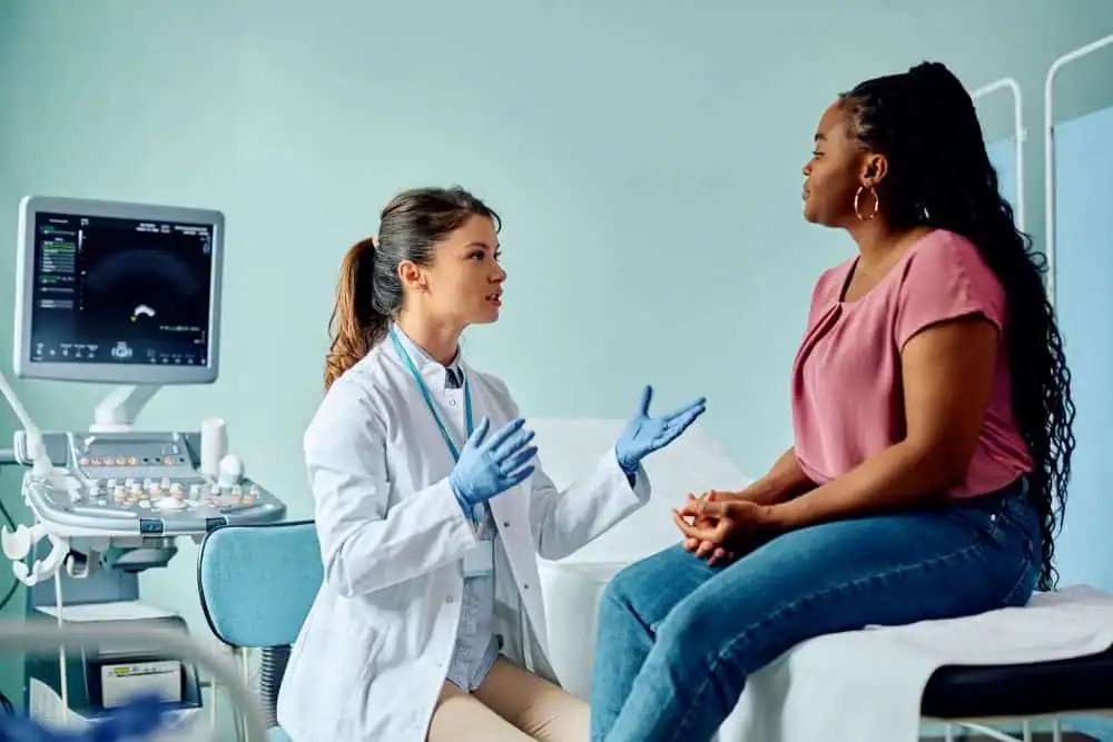 Rejuvenating Intimacy: Exploring Surgical Solutions for Vaginal Laxity 1 Woman have consultation about vaginal laxity Isle of Isla
